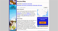 Desktop Screenshot of maryland-map.org