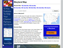 Tablet Screenshot of maryland-map.org